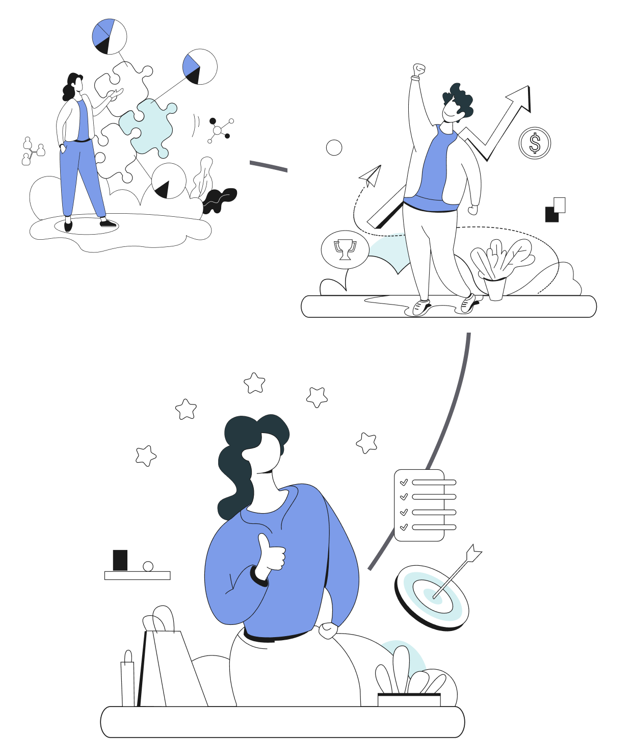 Wie starten Illustration